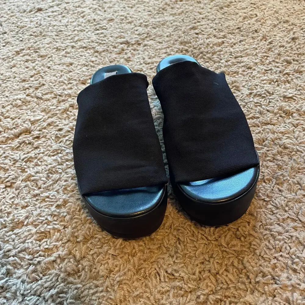 Steve Madden 90s Slinky Sandals Black sz 8 vintage 1990s y2k